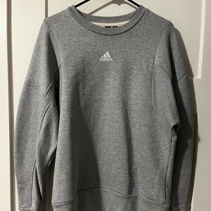 Gray Adidas Logo Sweatshirt #Y2K #Vintage #Soccer #Sports